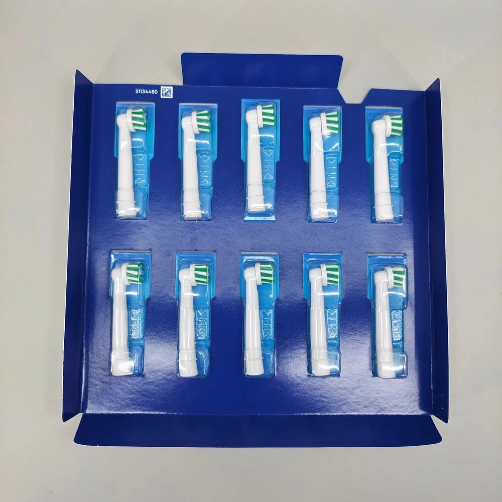 Oral-B CrossAction X Replacement Electric Toothbrush Heads 10 Count White